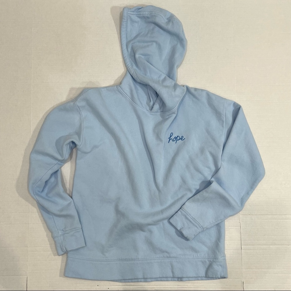 Elizabeth and James Hope Logo Sweatshirt Hoodie Blue - Picture 3 of 7